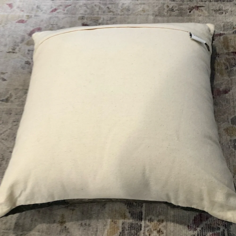 Magnolia Home by Joanna Gaines‎ for Loloi Green Woven Pillow